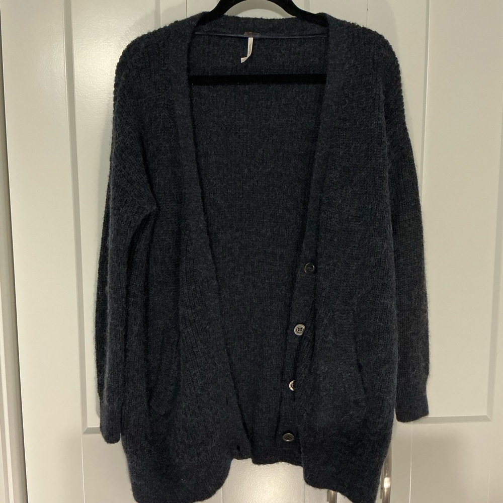 Cozy Navy Cardigan Sweater